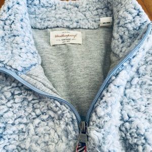 Original Weatherproof Vintage M Sherpa 🌊 blue. Lined cotton knit. Pockets